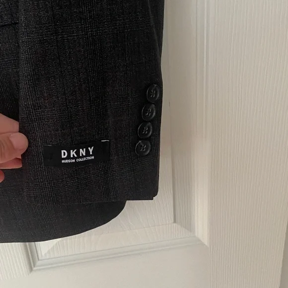 DKNY Men's Dark Gray Blazer - Picture 3 of 6